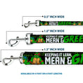 Load image into Gallery viewer, Dog Leash - Classic TMNT Group Pose6/KEEPING IT LEAN, MEAN & GREEN Black/Green/White