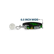 Dog Leash - Classic TMNT Group Pose6/KEEPING IT LEAN, MEAN & GREEN Black/Green/White