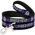 Load image into Gallery viewer, Dog Leash - Shredder Head SHRED HEAD/Stripe Black/Purple/Gray