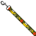 Load image into Gallery viewer, Dog Leash - Classic TMNT Ninja Turtles Party Van All Sides Green/Yellow/Orange
