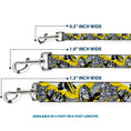 Load image into Gallery viewer, Dog Leash - Teenage Mutant Ninja Turtles Shredder Pose and Icons Grays/Yellow