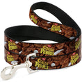 Load image into Gallery viewer, Dog Leash - POST COCOA PEBBLES Logo and Vivid Cereal Browns
