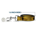 Load image into Gallery viewer, Dog Leash - THE POLAR EXPRESS ROUND TRIP Ticket Black/Golds
