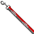 Load image into Gallery viewer, Dog Leash - Plymouth GTX Emblem/Stripe Red/White/Grays