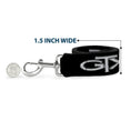 Load image into Gallery viewer, Dog Leash - Plymouth GTX Emblem Black/Silver Fade/White