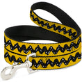 Load image into Gallery viewer, Dog Leash - Peanuts Charlie Brown Zig Zag Stripe Yellow/Black