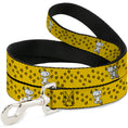 Load image into Gallery viewer, Dog Leash - Peanuts Snoopy Smiling Pose/Paw Print Yellow/Black/White
