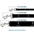 Load image into Gallery viewer, Dog Leash - Pontiac Black/Silver Logo REPEAT