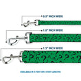 Load image into Gallery viewer, Dog Leash - Question Mark Scattered3 Dark Green/Black
