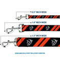 Load image into Gallery viewer, Dog Leash - Dodge Stripes/Demon Icon Black/Red/White