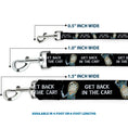 Load image into Gallery viewer, Dog Leash - Rick and Morty Rick GET BACK IN THE CAR Pose Black/White