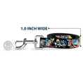 Load image into Gallery viewer, Dog Leash - REN & STIMPY Poses Black/Blue/Yellow