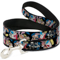 Load image into Gallery viewer, Dog Leash - REN & STIMPY Poses Black/Blue/Yellow