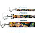 Load image into Gallery viewer, Dog Leash - ROCKET POWER RP Logo/4-Character Faces CLOSE-UP Black/Green/Blue
