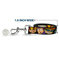 Load image into Gallery viewer, Dog Leash - ROCKET POWER RP Logo/4-Character Faces CLOSE-UP Black/Green/Blue