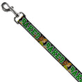 Load image into Gallery viewer, Dog Leash - Scooby Doo & Shaggy Pose/BAKED Black/Green