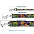 Load image into Gallery viewer, Dog Leash - Scooby & Shaggy Hugging w/Werewolf Man Purple