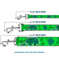 Load image into Gallery viewer, Dog Leash - Scooby Doo Mystery Machine/Dog Tag Collage Greens/Blues