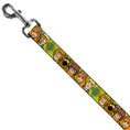Load image into Gallery viewer, Dog Leash - Scooby Doo Character Faces Close-Up Green