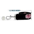 Load image into Gallery viewer, Dog Leash - Super Shield Hibiscus Design Black/Pink
