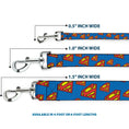 Load image into Gallery viewer, Dog Leash - Super Shield Diagonal Royal Blue/Red