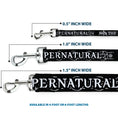 Load image into Gallery viewer, Dog Leash - SUPERNATURAL JOIN THE HUNT Icons Logo/Pentagrams Black/White