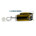 Load image into Gallery viewer, Dog Leash - SUPER BEE Logo/Stripes Black/Yellow/White