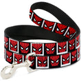 Load image into Gallery viewer, Dog Leash - Spider-Man Face Black/White Blocks