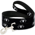 Load image into Gallery viewer, Dog Leash - Spider Logo3 Black/White