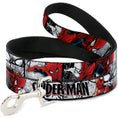 Load image into Gallery viewer, Dog Leash - SPIDER-MAN Action Poses/Comic Scenes White/Black/Red