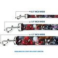 Load image into Gallery viewer, Dog Leash - 6-Spider Hero Action Poses Grays