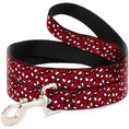 Load image into Gallery viewer, Dog Leash - Spider-Man Eyes/Spiders Scattered Reds/Black/White