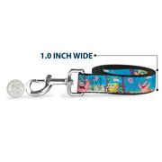 Dog Leash - SpongeBob & Patrick Starfish Jellyfishing Scenes