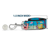 Dog Leash - SpongeBob & Patrick Starfish Jellyfishing Scenes