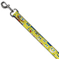 Load image into Gallery viewer, Dog Leash - SpongeBob Expressions Stripe Blue