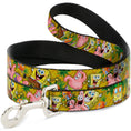 Load image into Gallery viewer, Dog Leash - SpongeBob & Patrick Starfish Poses Pineapple Gold