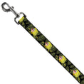 Load image into Gallery viewer, Dog Leash - Primitive Sponge Pose/Leaves Black/Green
