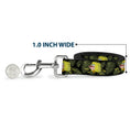 Load image into Gallery viewer, Dog Leash - Primitive Sponge Pose/Leaves Black/Green