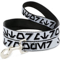 Load image into Gallery viewer, Dog Leash - Star Wars Aurebesh STORMTROOPER White/Gray/Black