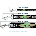 Load image into Gallery viewer, Dog Leash - Star Wars The Child Chibi Face PROTECT ATTACK SNACK Black/White