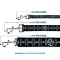 Load image into Gallery viewer, Dog Leash - Star Wars Death Star and TIE Fighters Black/Gray
