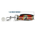Load image into Gallery viewer, Dog Leash - THOR & Hammer Red/Yellow/White