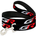 Load image into Gallery viewer, Dog Leash - TOYOTA GAZOO RACING GR Logo and Text Black/White/Red