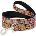 Load image into Gallery viewer, Dog Leash - Dancing Catrinas Collage Multi Color