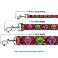 Load image into Gallery viewer, Dog Leash - Six Sugar Skulls Multi Color