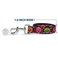 Load image into Gallery viewer, Dog Leash - Six Sugar Skulls Multi Color