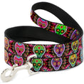 Load image into Gallery viewer, Dog Leash - Six Sugar Skulls Multi Color
