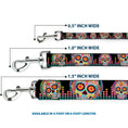 Load image into Gallery viewer, Dog Leash - Tranquility Beats Calaveras/Floral Equalizer Black/Multi Color