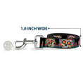 Load image into Gallery viewer, Dog Leash - Tranquility Beats Calaveras/Floral Equalizer Black/Multi Color