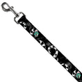 Load image into Gallery viewer, Dog Leash - Beetlejuice Sandworm Healftone Repeat Black/Gray